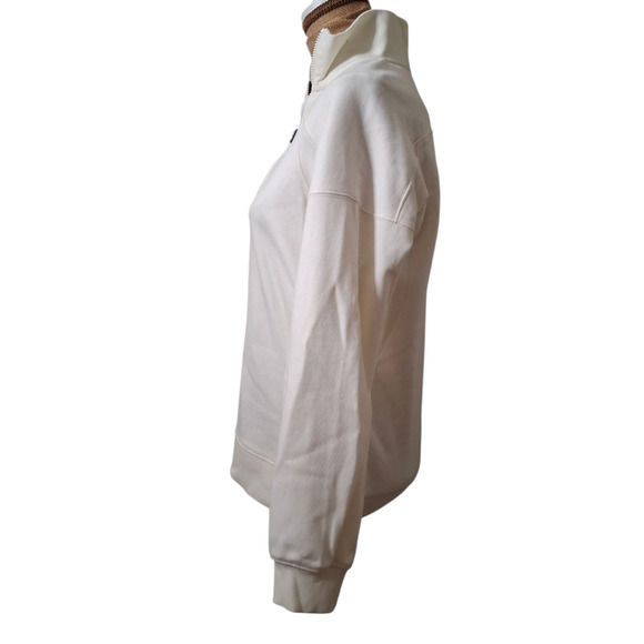 66° North Iceland Logn White Sweatshirt Women's XL 1/4 Zip Fleece Lined  XS - Picture 4 of 7